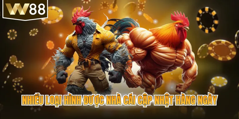 Nhiều loại hình được nhà cái cập nhật hàng ngày